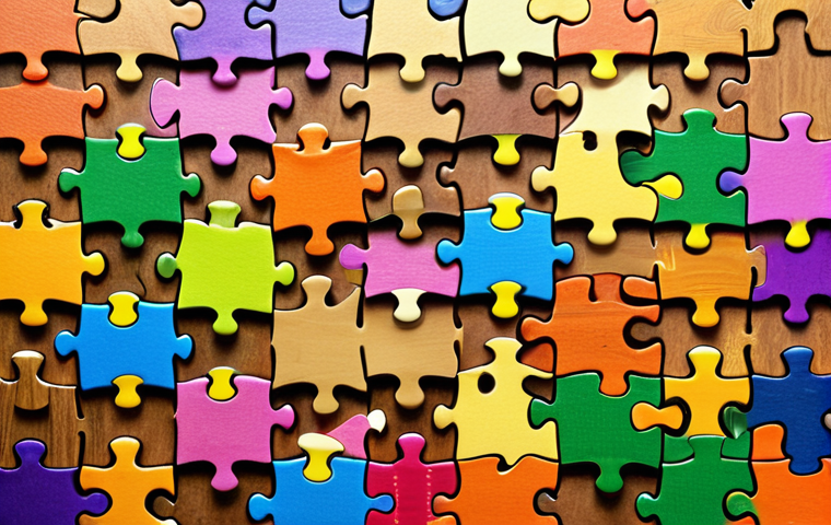 **

Prompt: Puzzle pieces fitting together to form a complete picture, symbolizing collaboration and combining strengths. Include elements representing different skills like writing, crafting, and communication. Bright, harmonious colors.

**